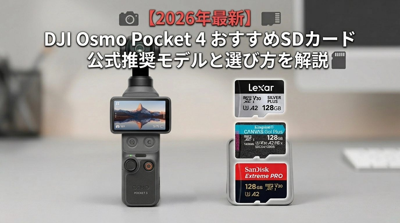 DJI Osmo Pocket 4 おすすめmicroSDカード