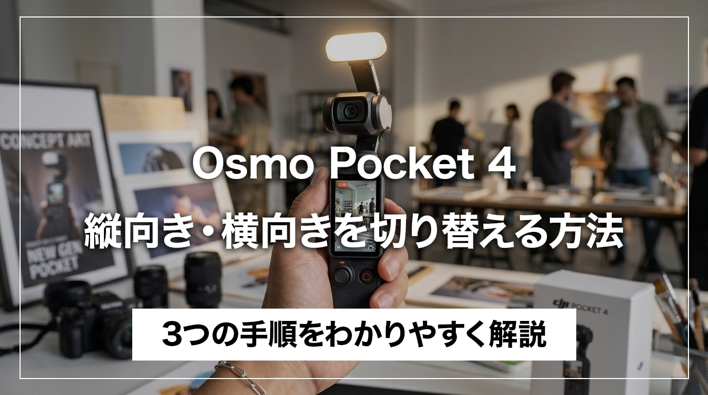 DJI Osmo Pocket 4 縦向き撮影