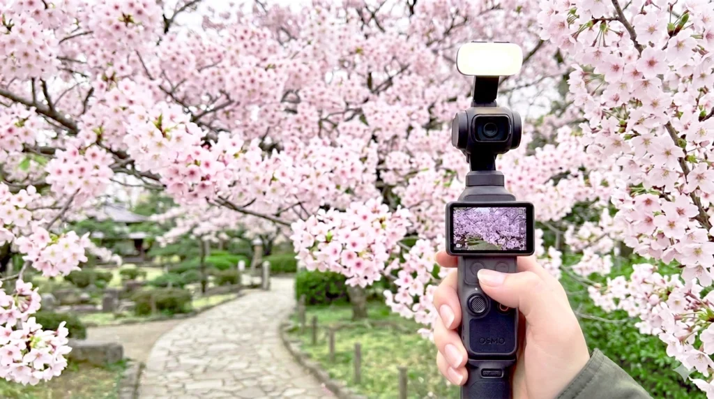 DJI Osmo Pocket 4を旅行・Vlog撮影で使用しているシーン