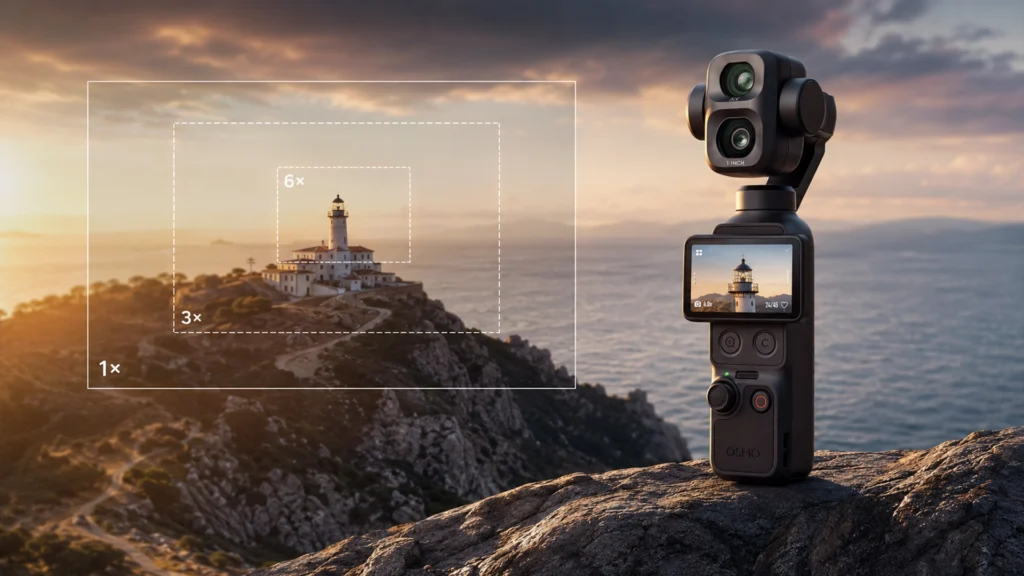 DJI Pocket4p ズーム 光学