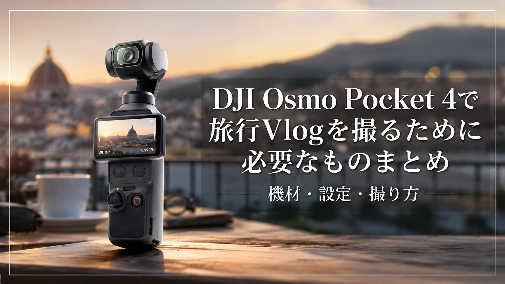 DJI Pocket4 Vlog 撮影