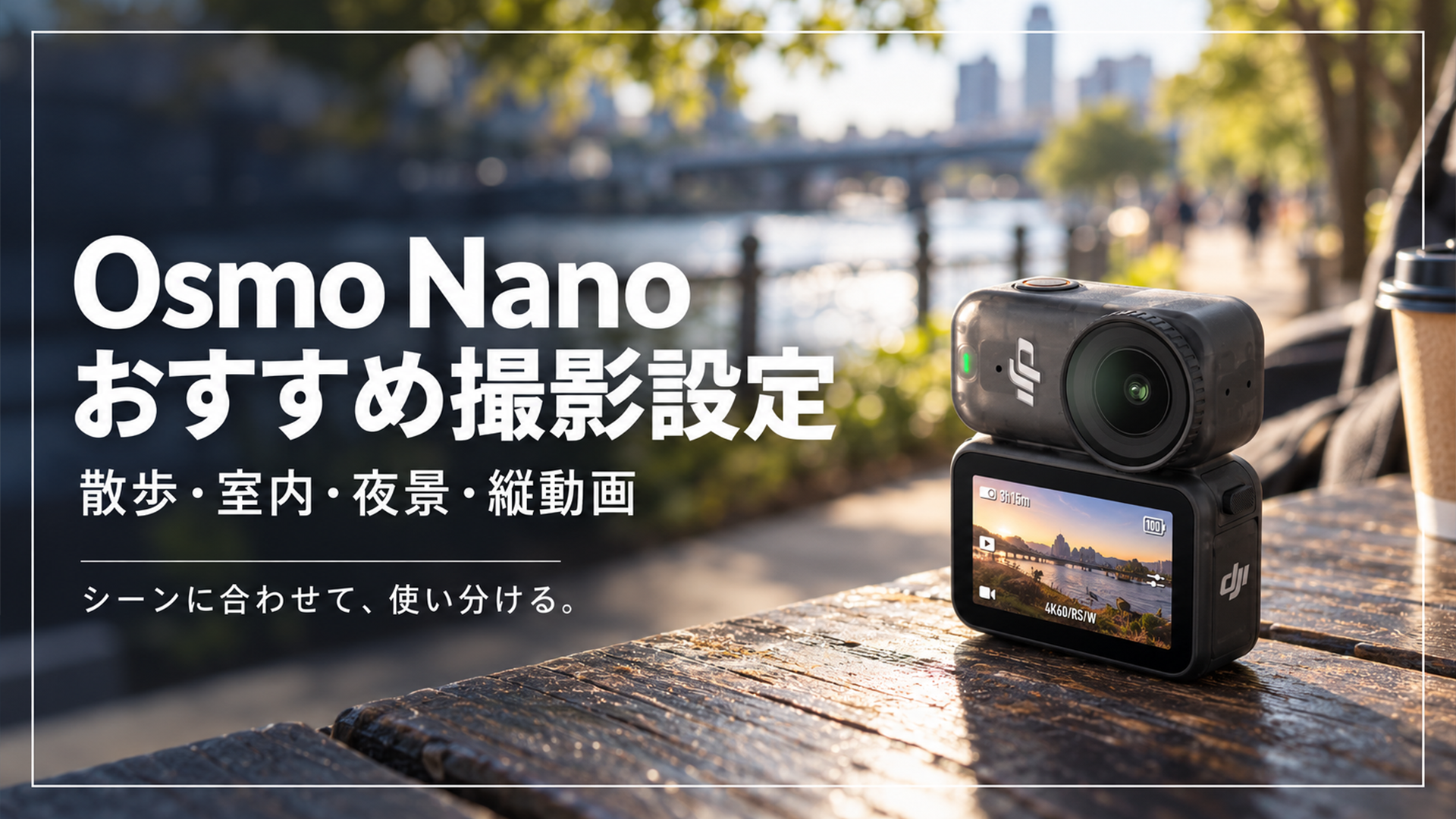 Osmo Nanoのおすすめ撮影設定。散歩・室内・夜景・縦動画のシーン別ガイド