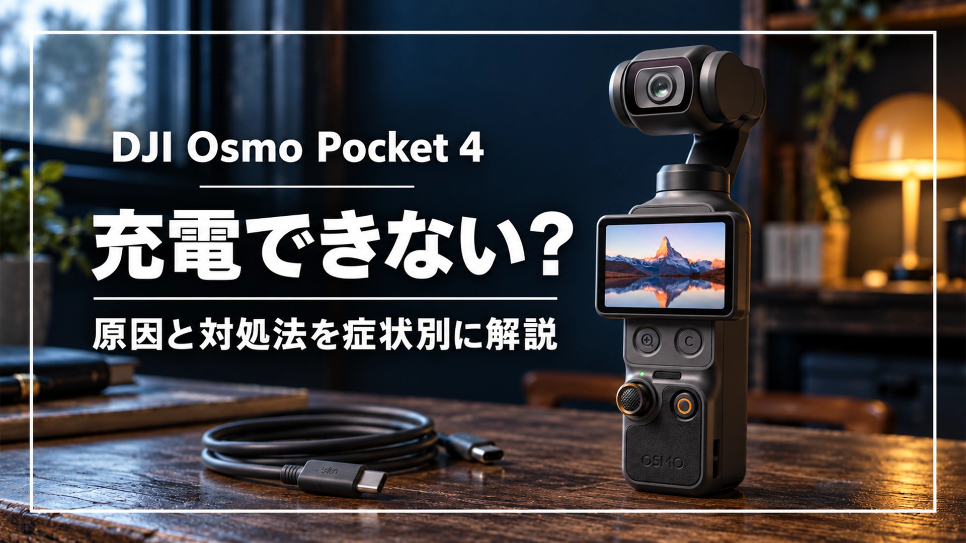 DJI Osmo Pocket 4が充電できない原因と対処法